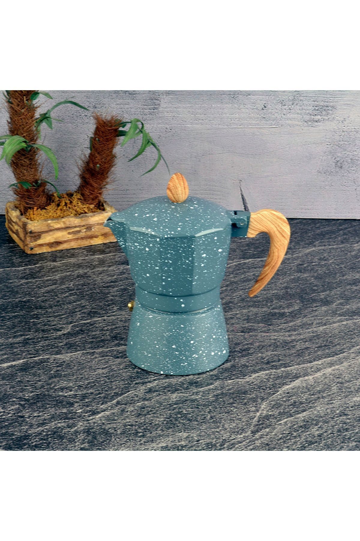 teknotrust Gri Moka Cezve 3 Fincanlık 100-199 ml Alüminyum
