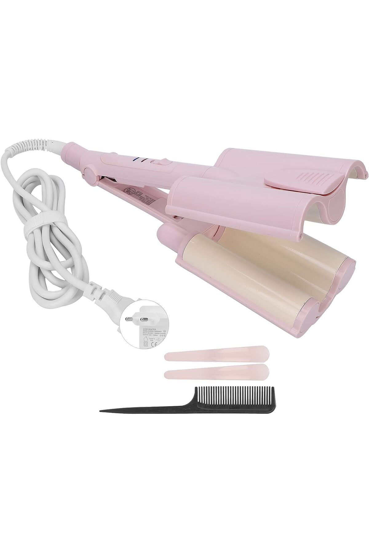 DEMPOWER-3 Barrel Curling Iron Hair Waver - Triple Barrel Hair Curler and Beach Waves Curling Wand 2