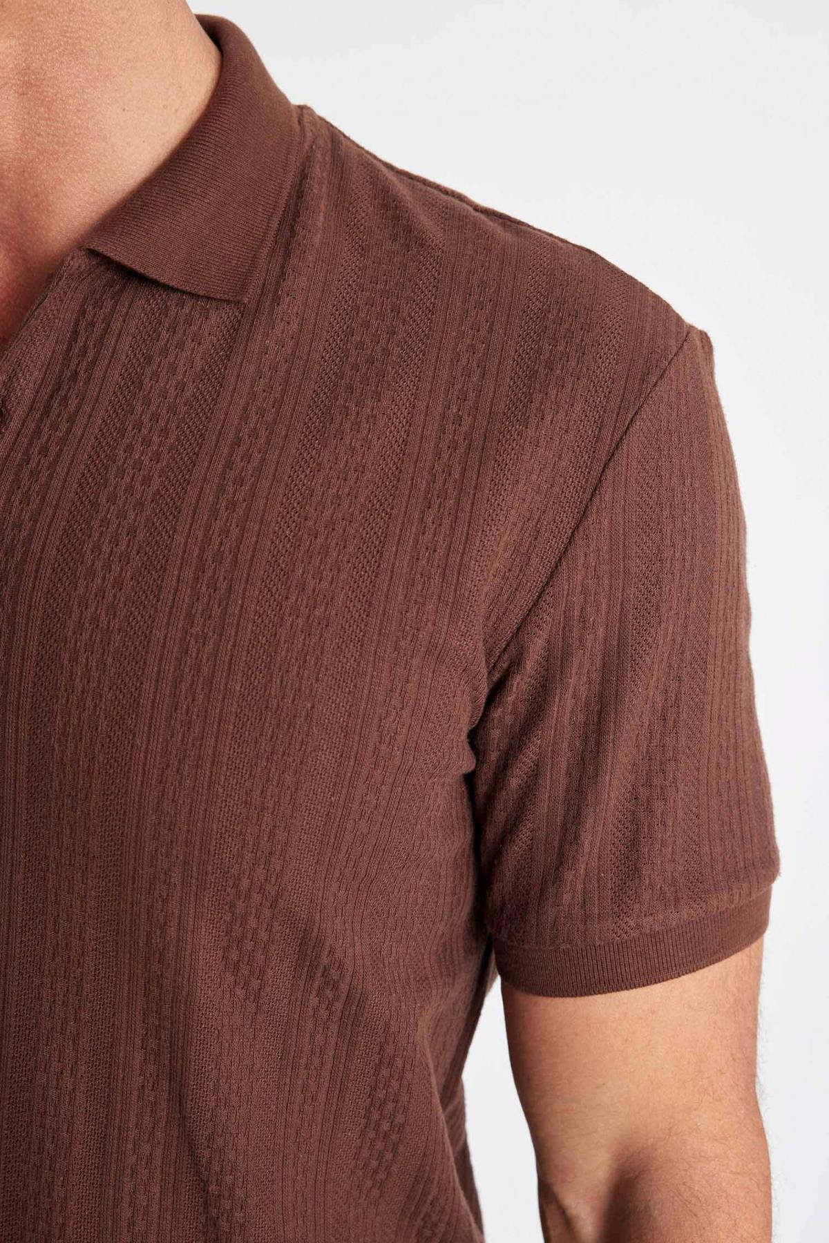 پولوشرت مردانه دفاکتو | C4140AX24SM Defacto - Image 5