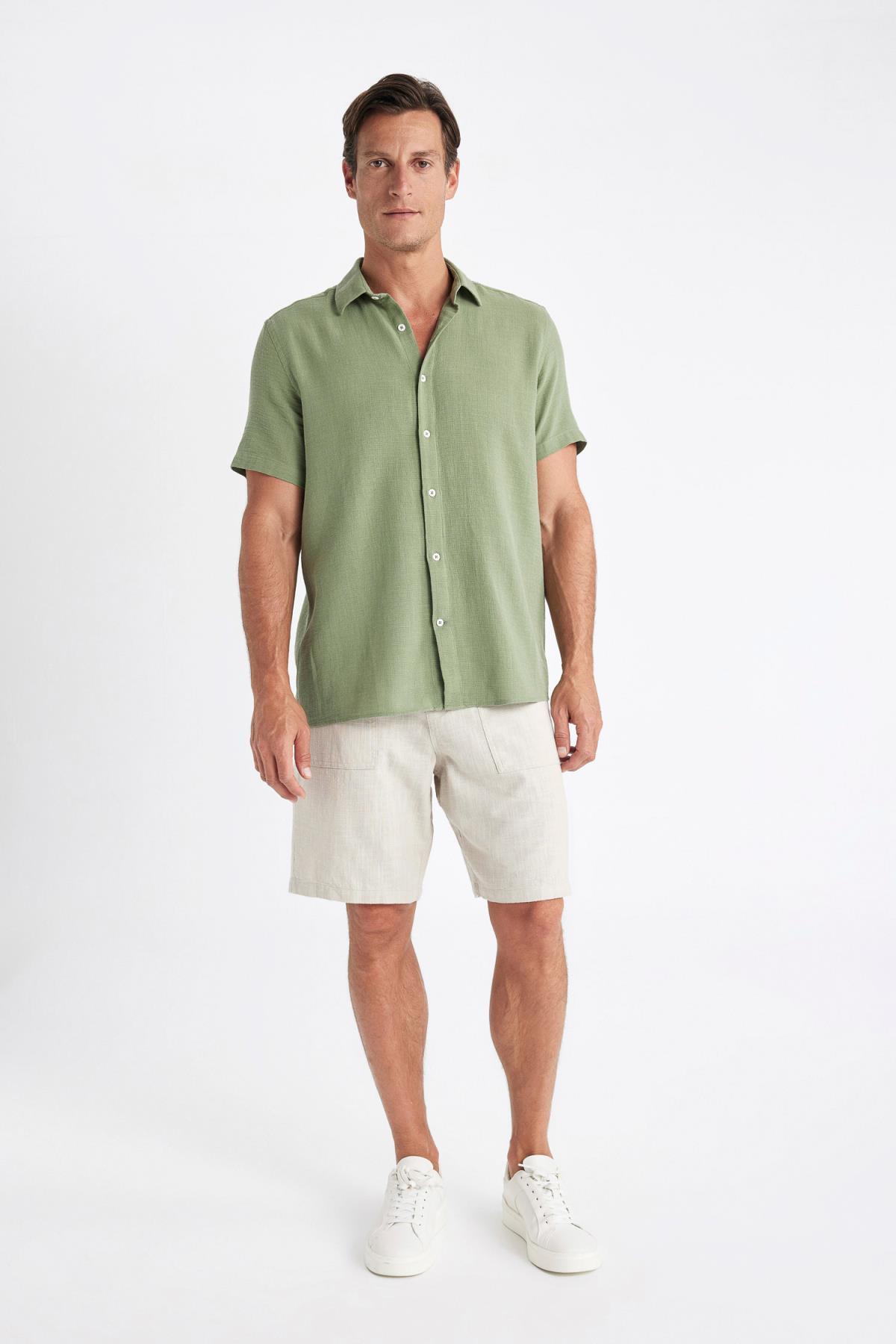 پیراهن مردانه دفاکتو | D2924AX24SM Defacto - Image 2