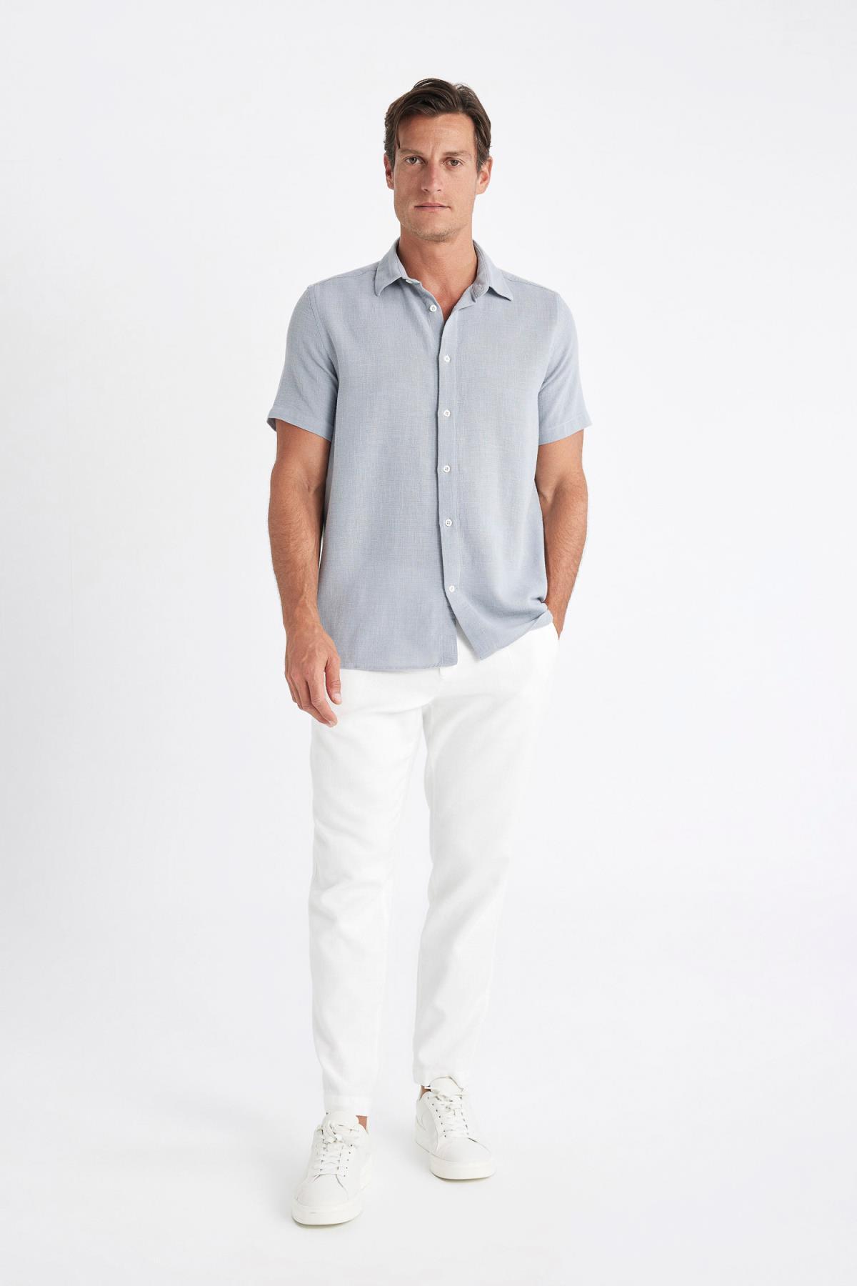 پیراهن مردانه دفاکتو | D2924AX24SM Defacto - Image 2