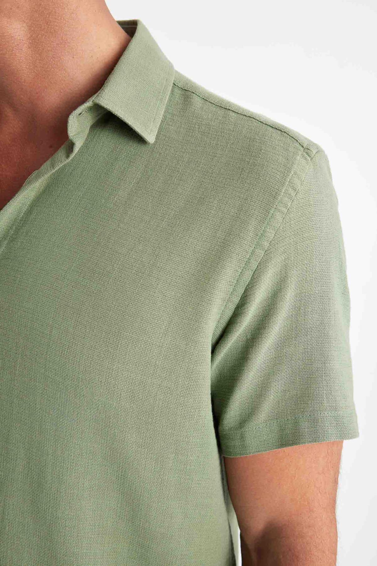 پیراهن مردانه دفاکتو | D2924AX24SM Defacto - Image 7