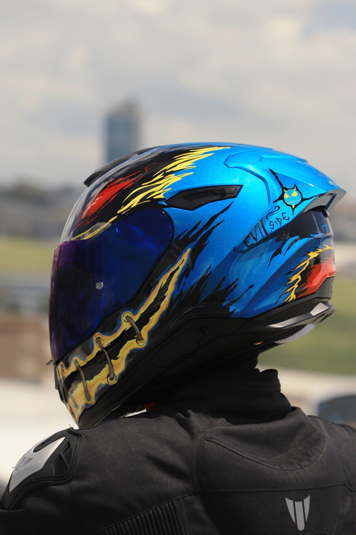 Nexx Y.100R NIGHT RIDER SKY MAV KASK Fiyat Yorumlar Trendyol