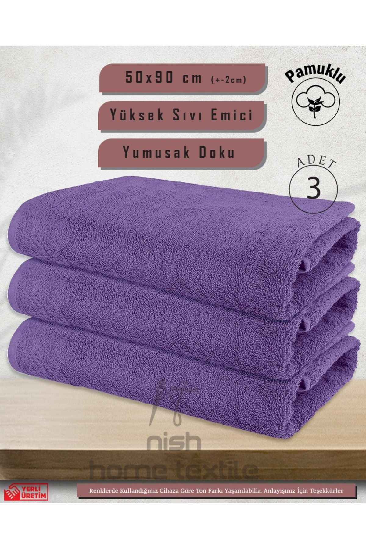 Neesh Set 3 Prosoape De Fitness Din Bumbac 50x90 - Model De Coafura, Sport Si Frizer - Destdore - One Size