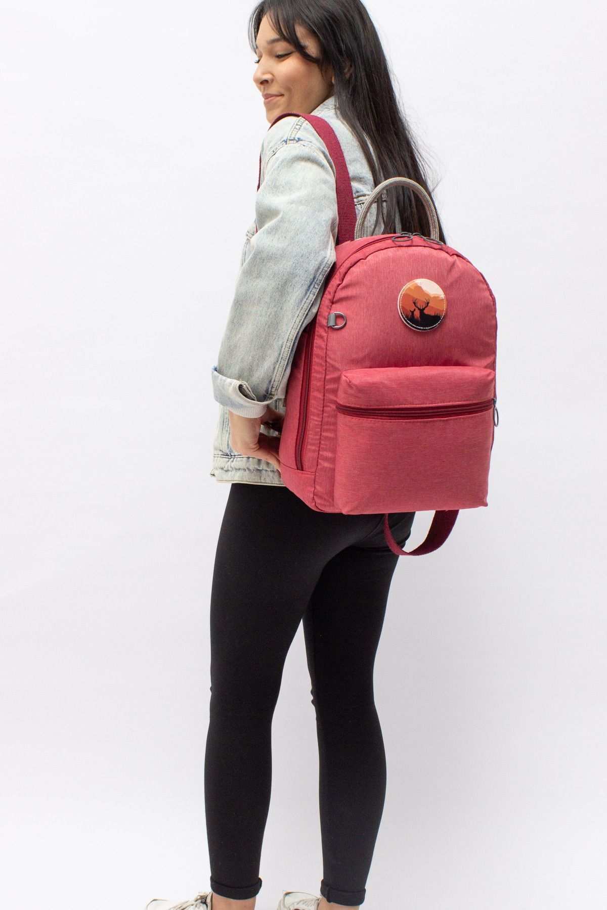 کوله پشتی زنانه قرمز MUCCO | MUCCO-32500 اورجینال - تصویر 2