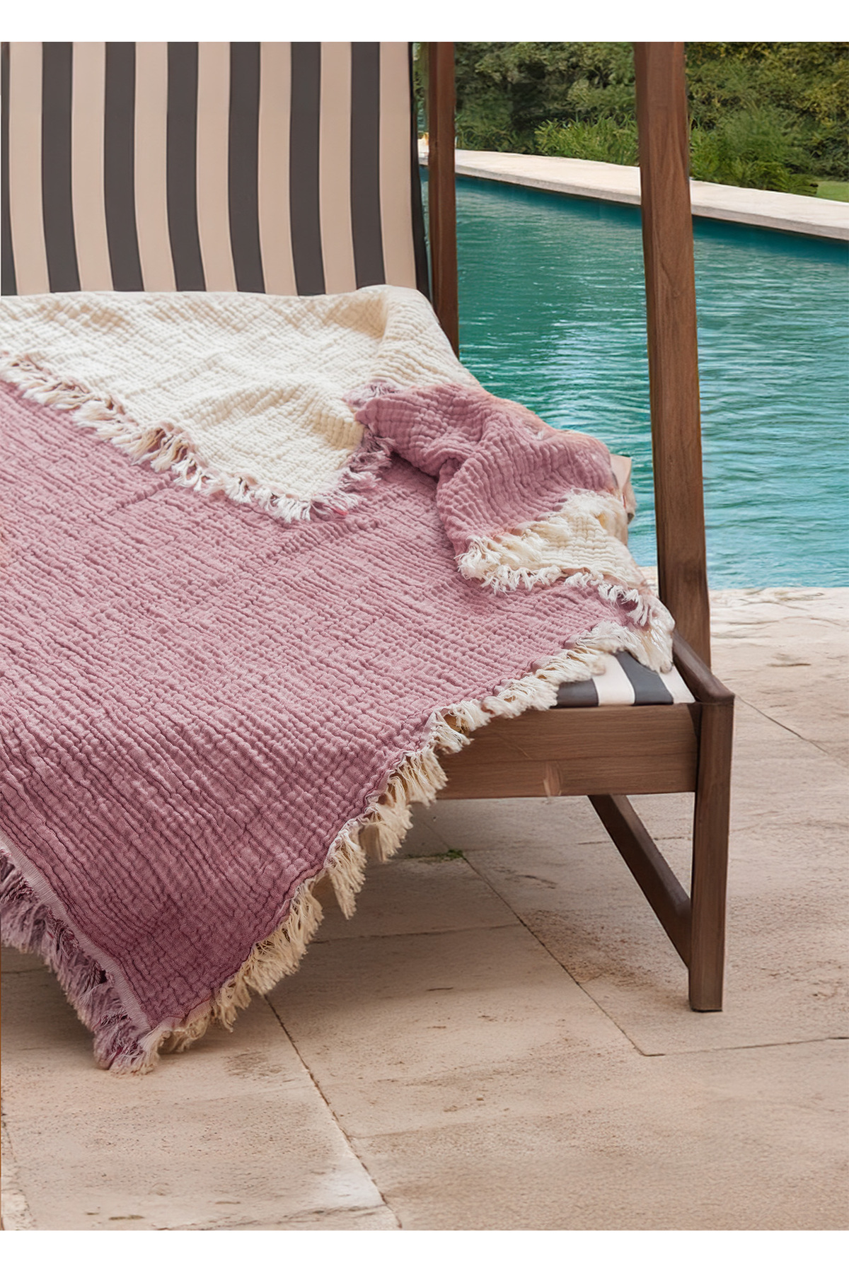 luxtex Çok Amaçlı, 100*110 cm  4 Katlı Müslin Bebek, Çocuk Battaniyesi ve Örtüsü