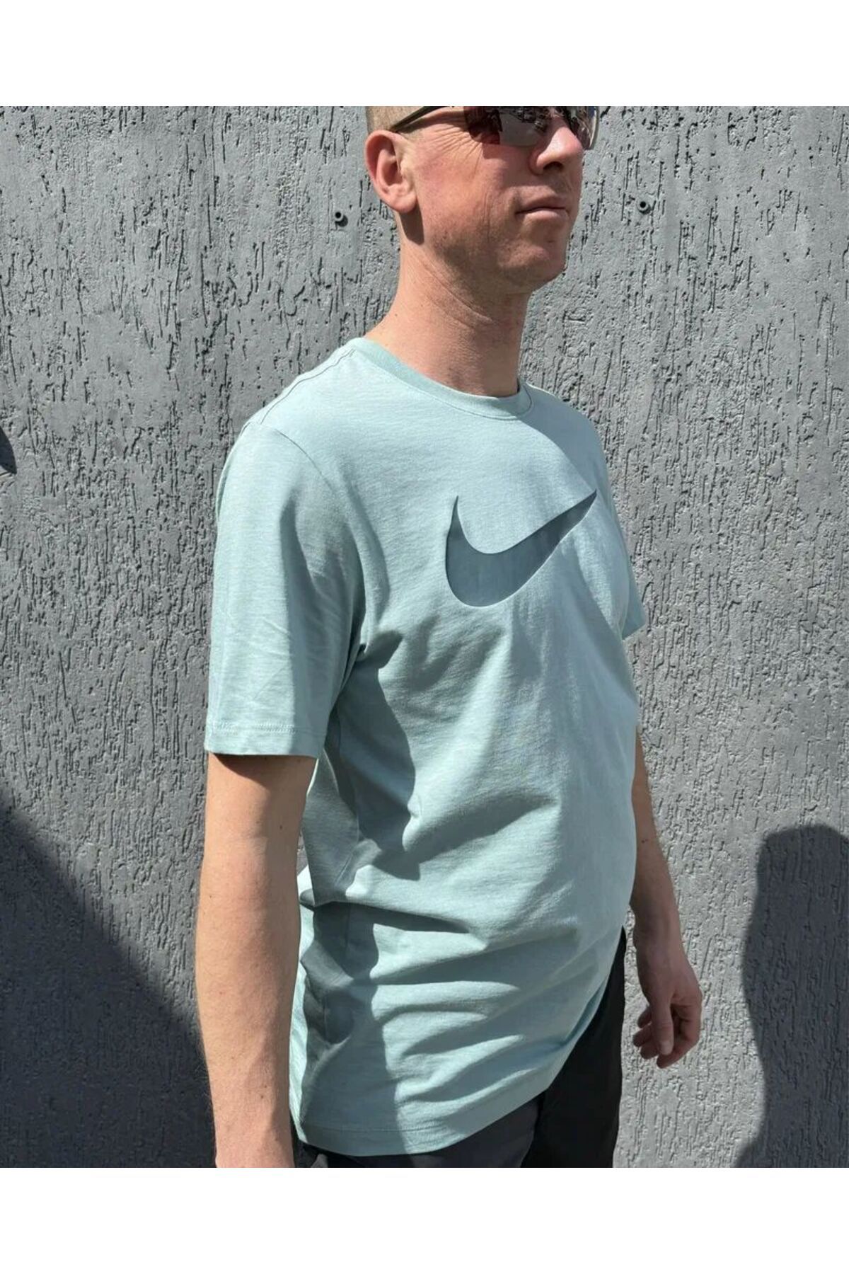 Nike swoosh logo tee cheap