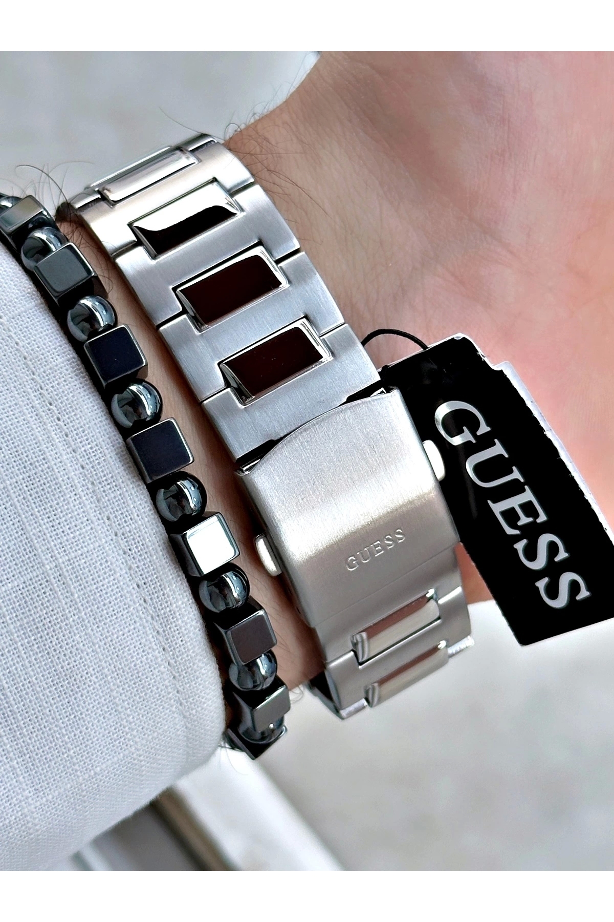 ساعت مردانه خاکستری گسGuess | P6405S7074 اورجینال - تصویر 2