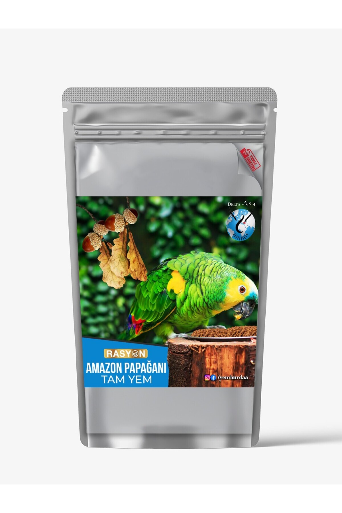 delta rasyon Amazon Papağanı Tam Yem - 850 Gr