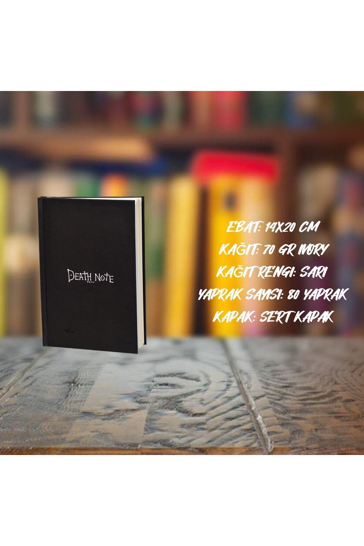 Pagos Yayınları-Dead Note - A5/80 Yp/70 Gr.Hard Covered Concept Notebook 4