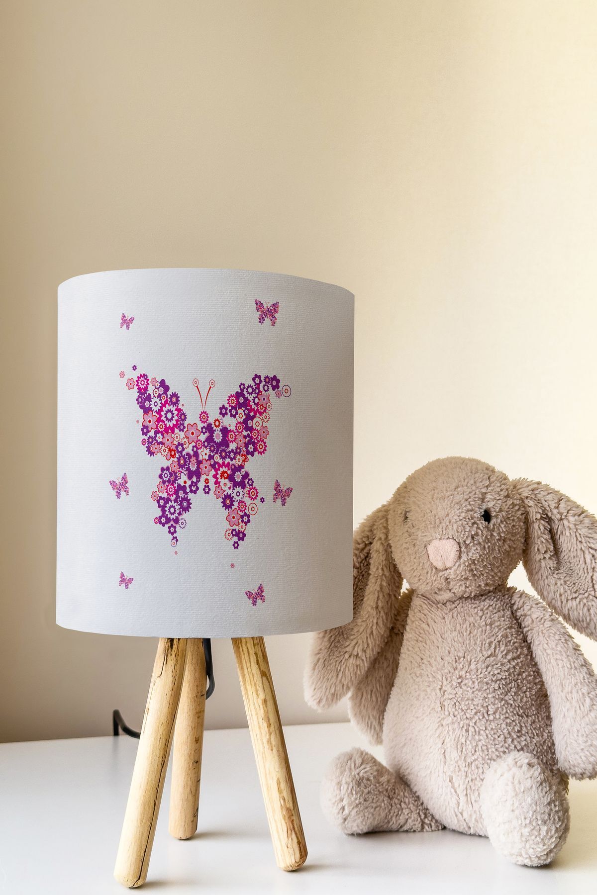 Kids Room Lampshade Table Lamp with Butterfly TLAB-240