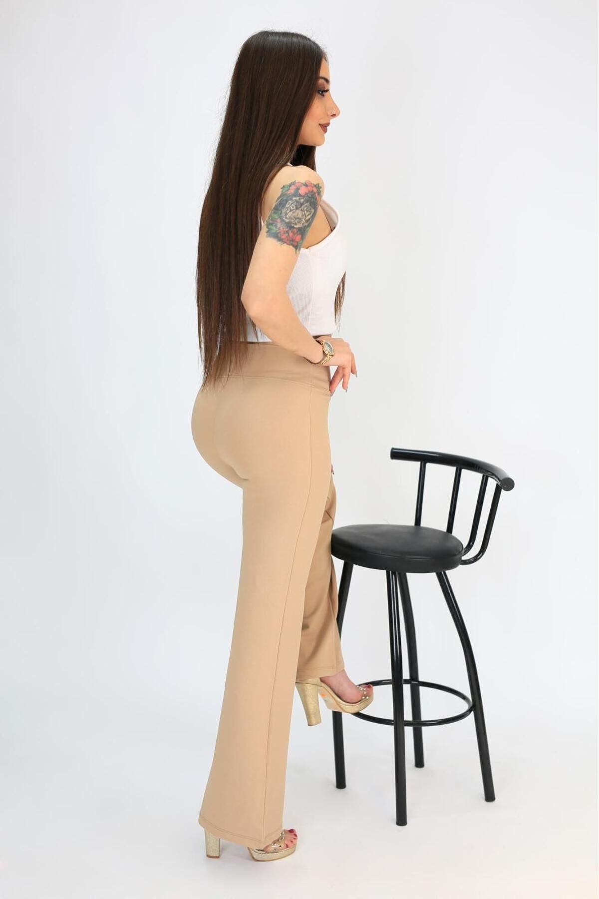 Ressome-Mix.cabinet Women's High Waist Palazzo Trousers 3