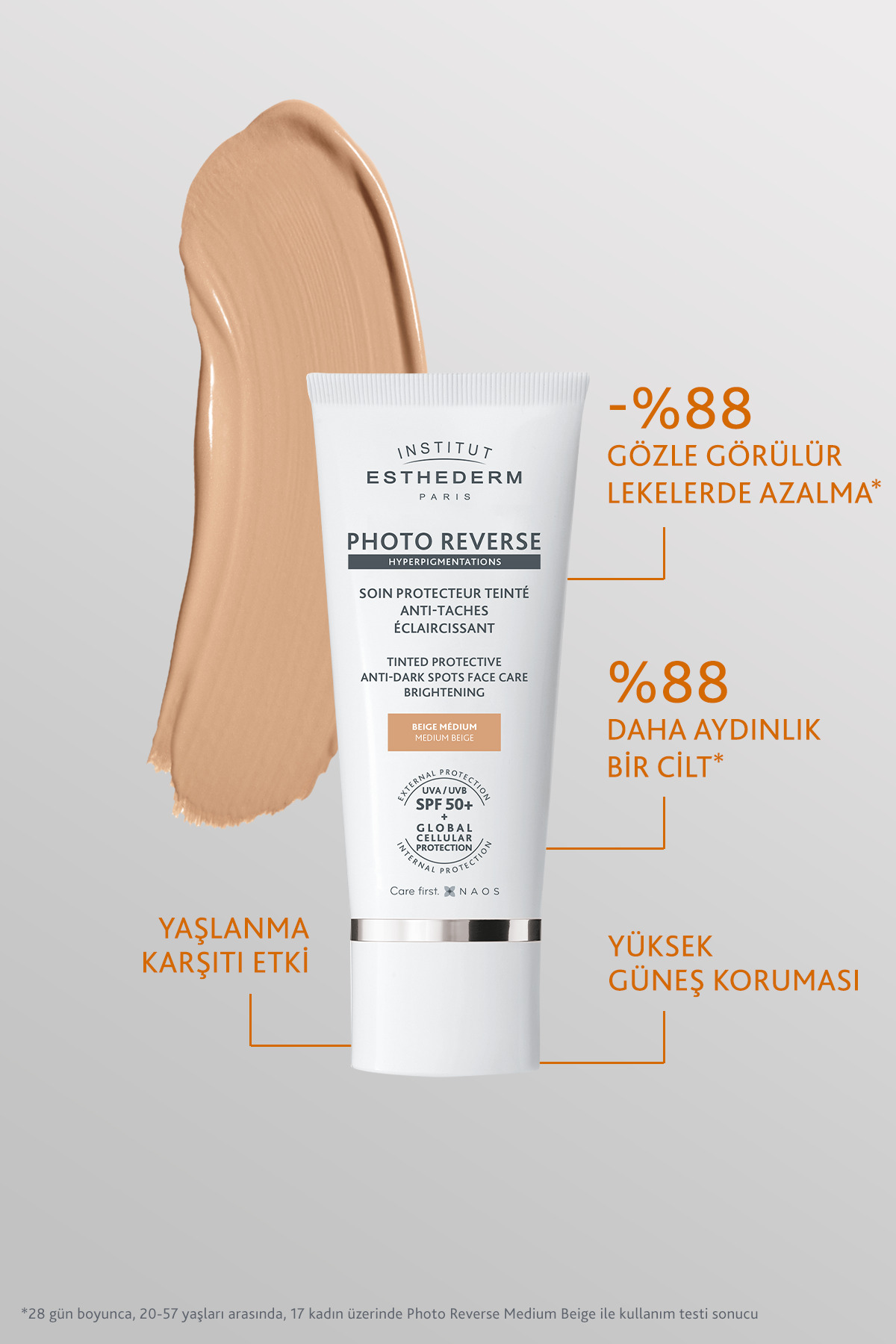 ضد آفتاب صورت   INSTITUT ESTHEDERM | TYCZWQ8FLN170229921365613 اورجینال - تصویر 2