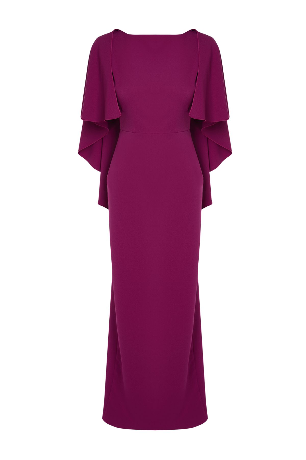 Trendyol Collection-Rochie de Seara Tesuta Mov - Rochie de absolvire TPRSS24AE00032 6