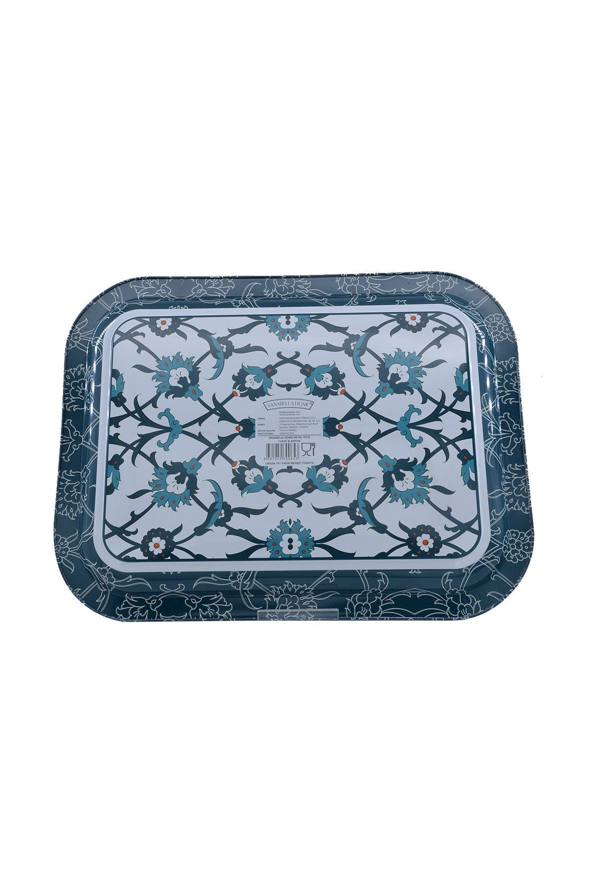 EVLE-Ef161-t4 Sn_turkish Design Patterned Rectangular Tray 23x31 Cm 5