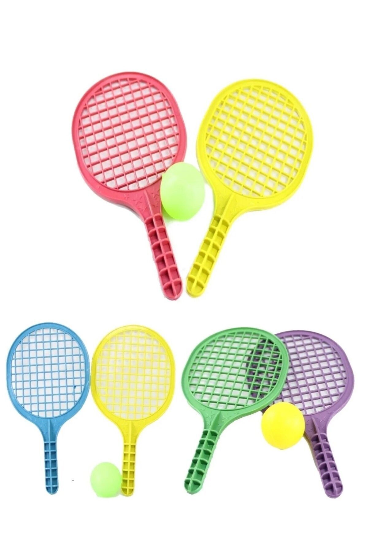 Hyd Oyuncak 20'li Set Plastik Raket Karne Hediyesi Doğum Günü Hediyesi 16 Cm Mini Boy Tenis Raketi fotoğrafı 2 (önizleme)
