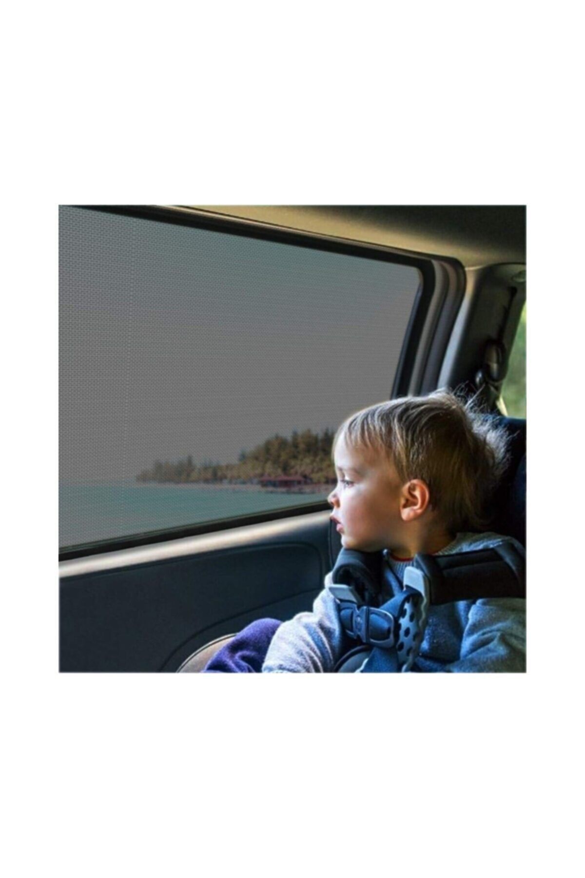 QuickBuy 2 Adet Oto Yan Cam Perdesi Araba Arka Güneşlik Araç Anne Bebek Çocuk Perde Arka Koltuk Emzirme Örtü fotoğrafı 7 (önizleme)