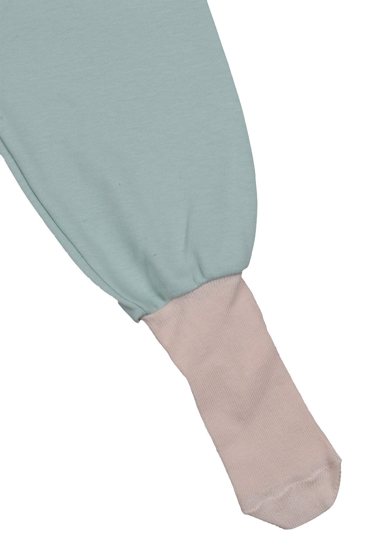 Melekpare Kız Bebek Patikli Pantolon Kendinden Çoraplı Alt Pijama Mevsimlik %100 Organik Pamuk 2'li Set fotoğrafı 4 (önizleme)