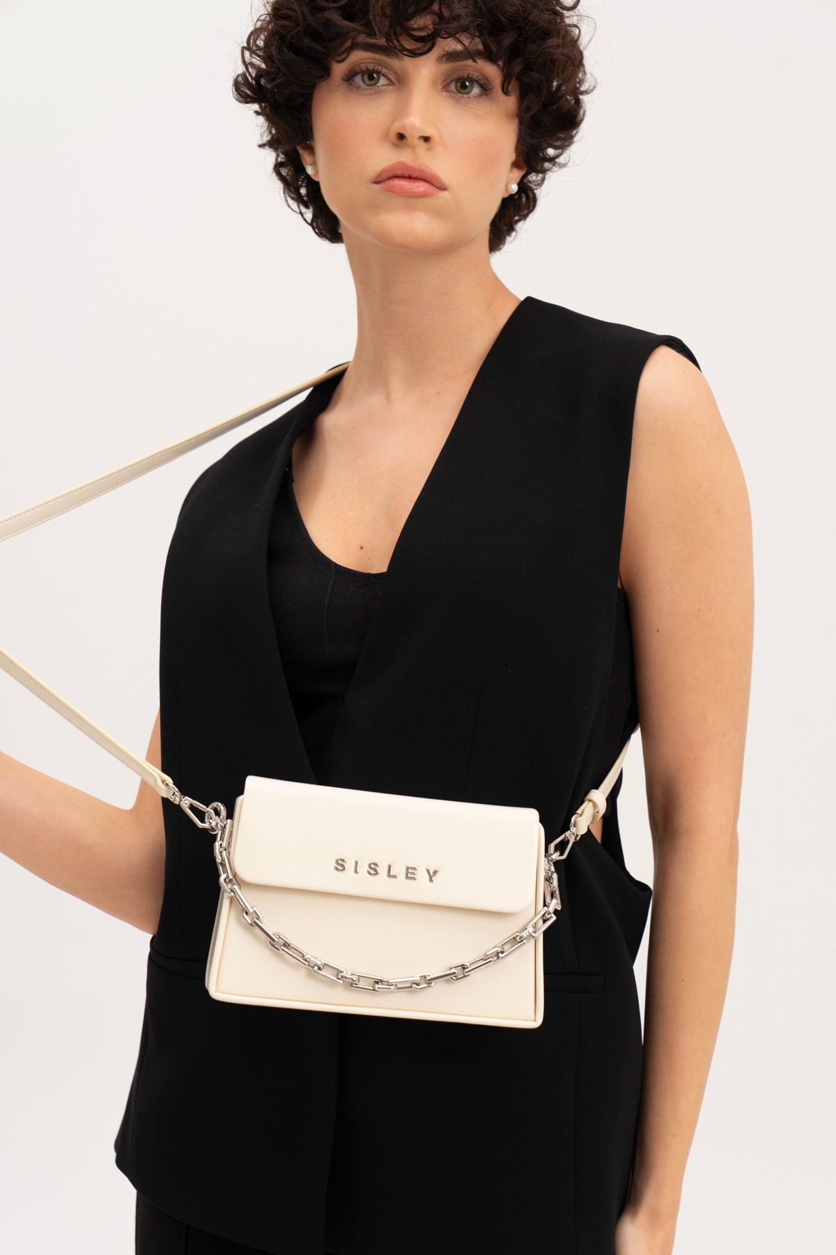 Sisley Geantă Albă De Damă - Femeie - One Size