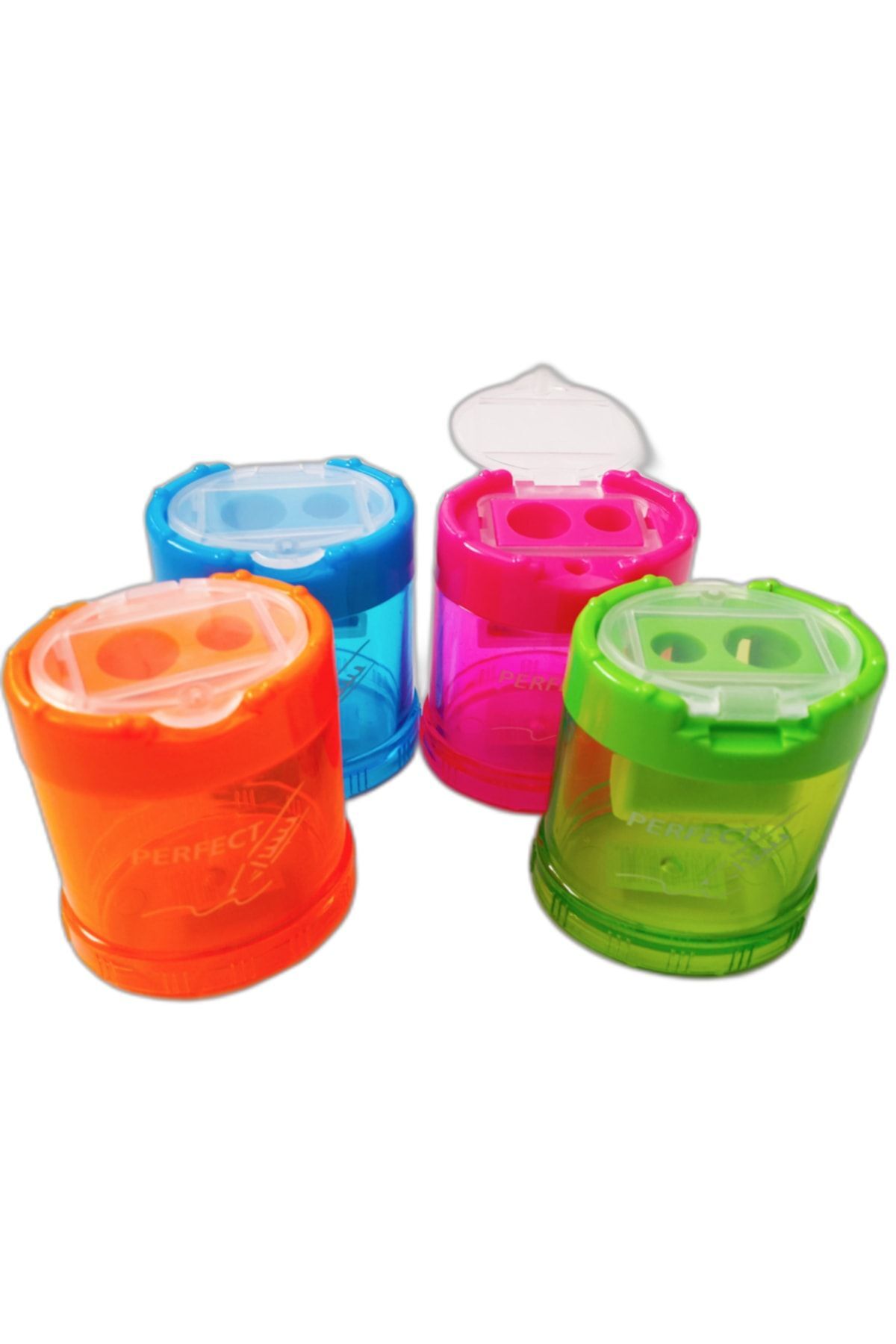 Mahi Max Jumbo Sandık Çiftli Kapaklı Kalemtıraş - 1 Adet Renk Seçenekli