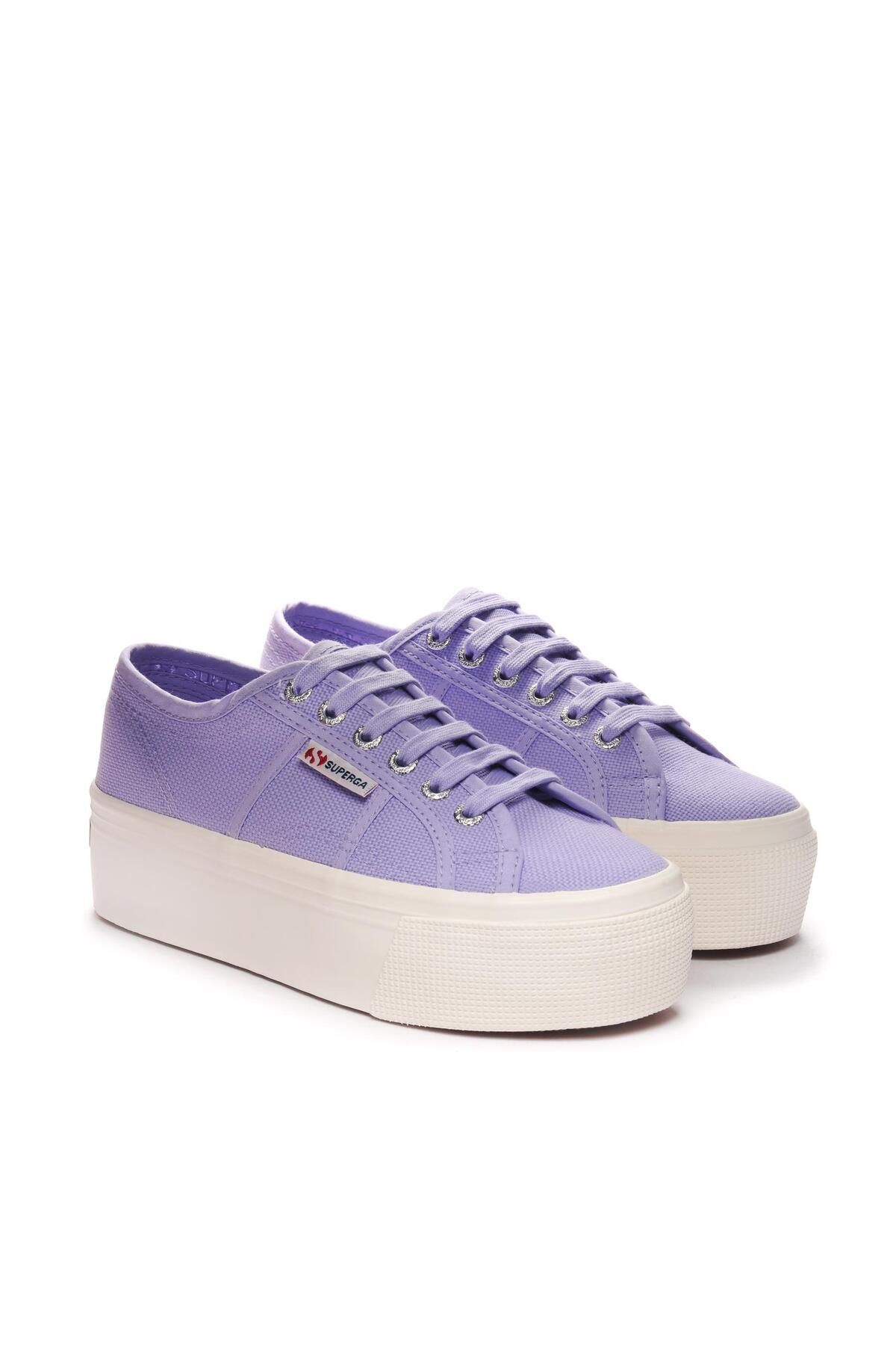 کفش کتانی پلت فرم بنفش بنفش زنانه 2790 Superga
