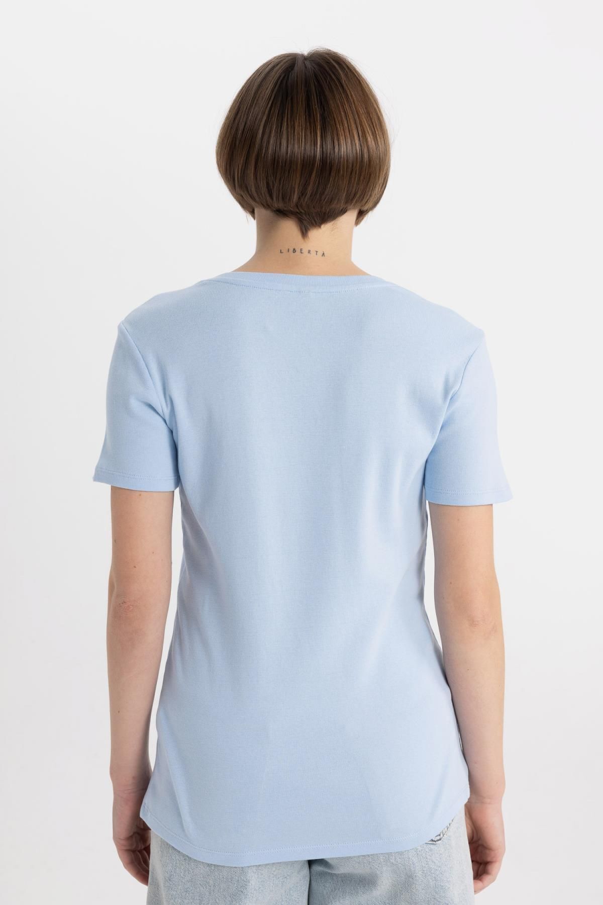 تی شرت زنانه دفاکتو | I1080AZ24SM Defacto - Image 6