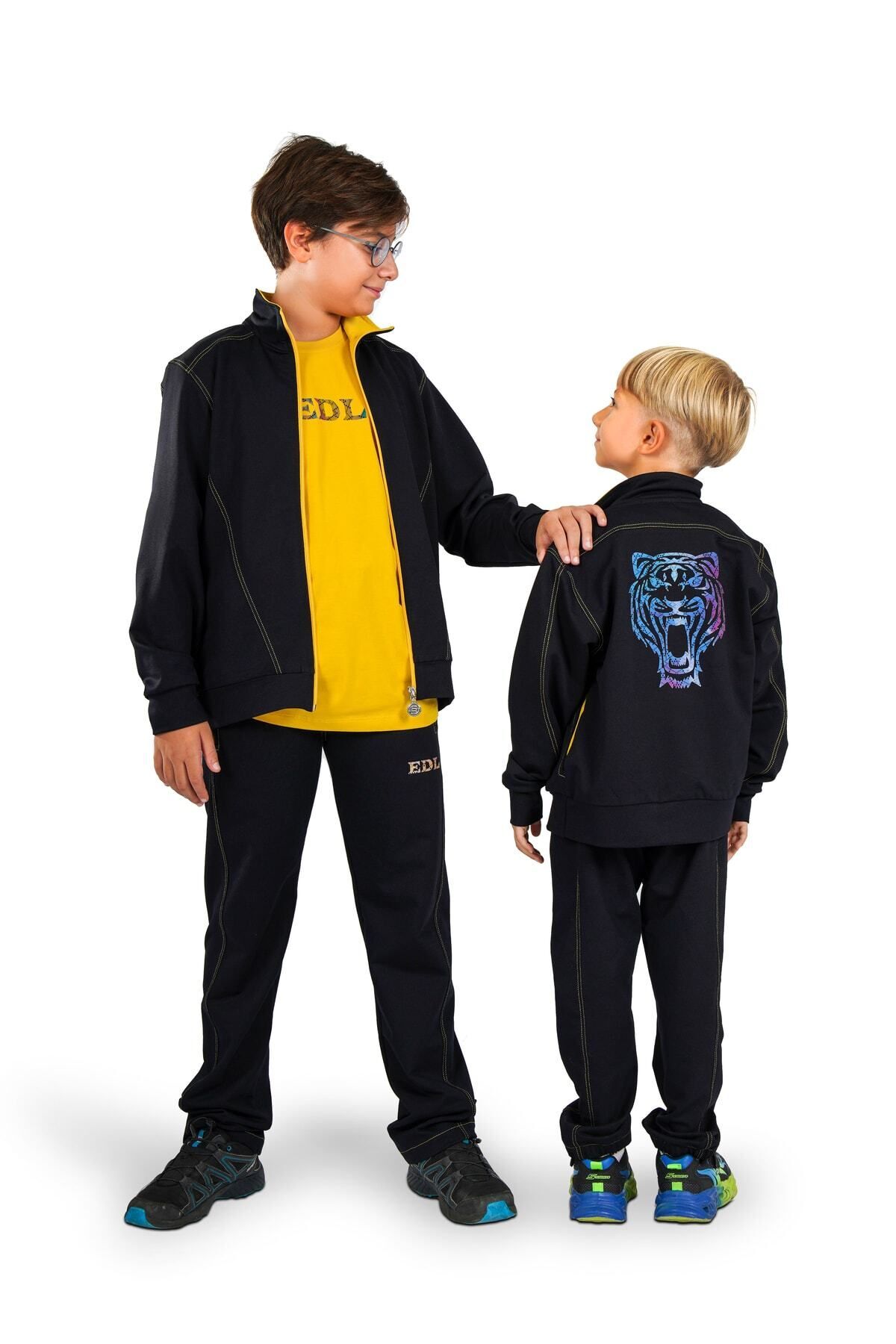 سویشرت پسرانه مشکی Edlis | A22AW0282344 اورجینال - تصویر 2