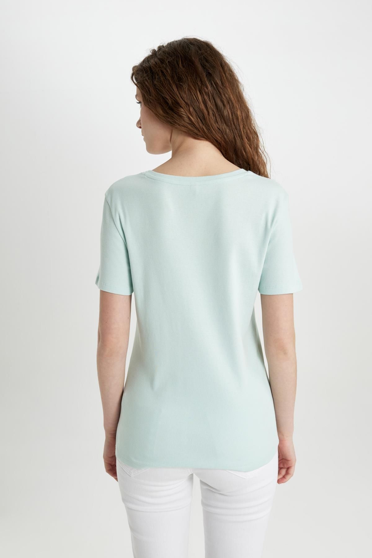 تی شرت زنانه دفاکتو | I1080AZ24SM Defacto - Image 5