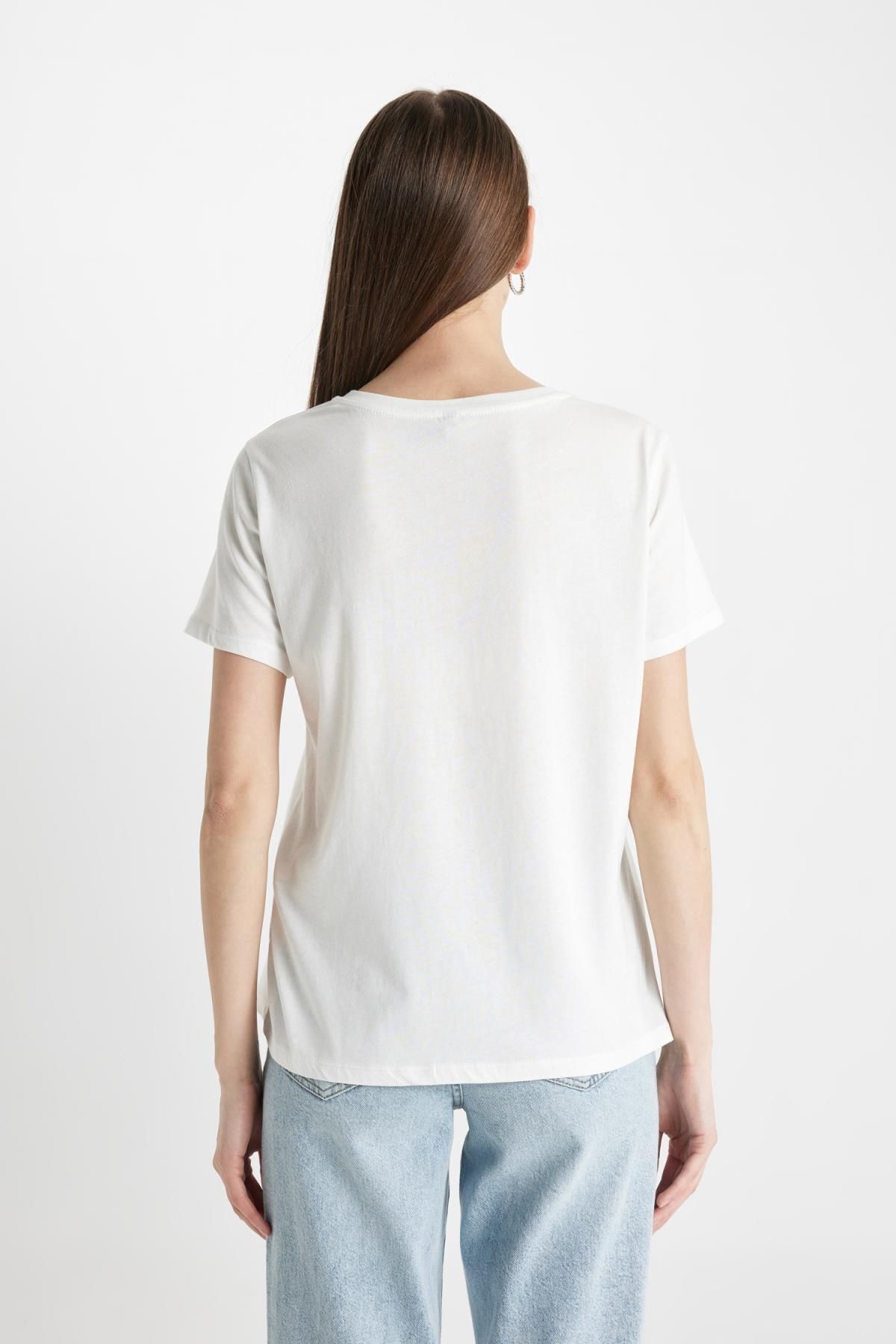 تی شرت زنانه دفاکتو | D1925AX24SM Defacto - Image 6