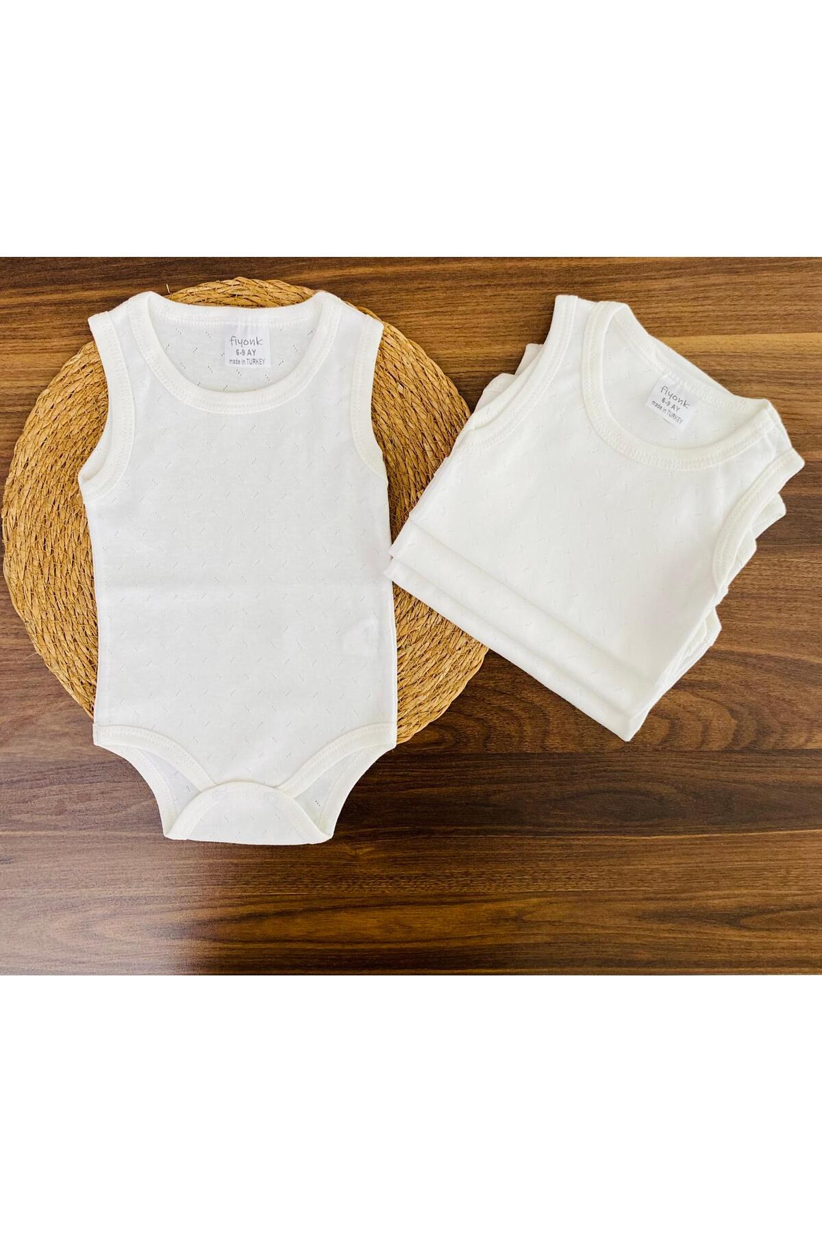 Miyakidsworld Jakarlı Klimalı Askılı Çıtçıtlı Badi 4'lü Yenidoğan Hastane Çıkışı Iç Atlet Zıbın Set 4 Mevsim fotoğrafı 2 (önizleme)