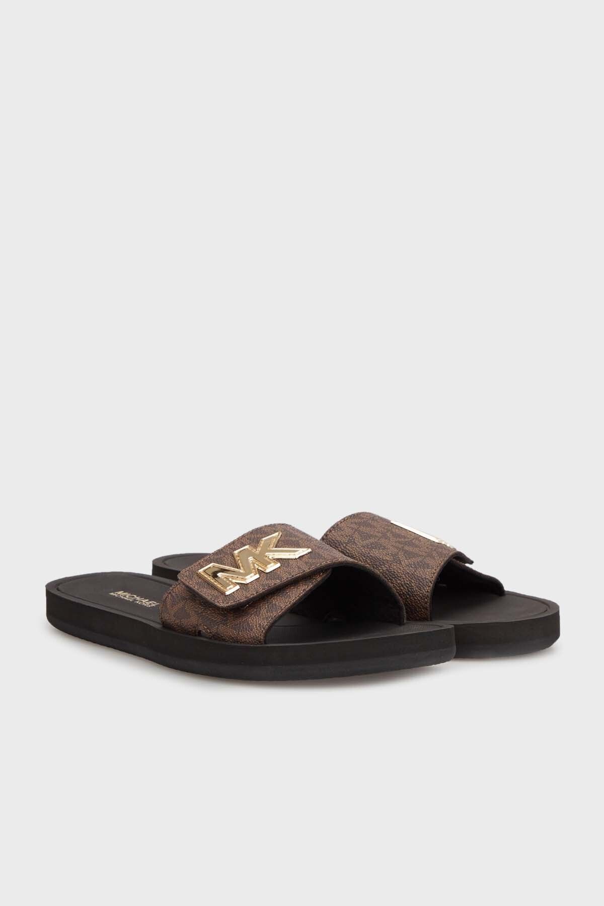 Michael Kors-Slippers with Logo - 49S9PLFA1B200 Model 3