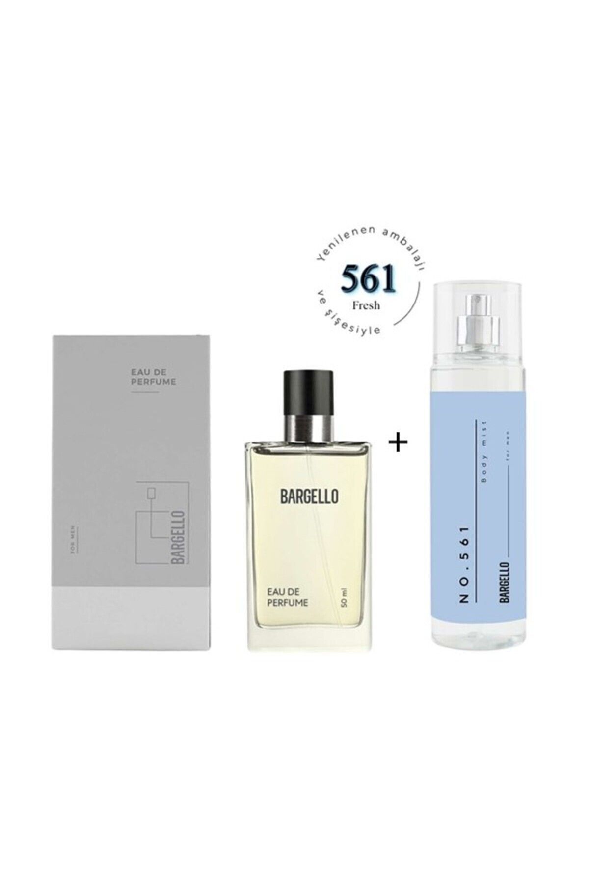 561 عطر مردانه Edp 50 میلی لیتر تازه / بادی میست شماره: 561 عطر مردانه 210 میلی لیتر تازه Bargello