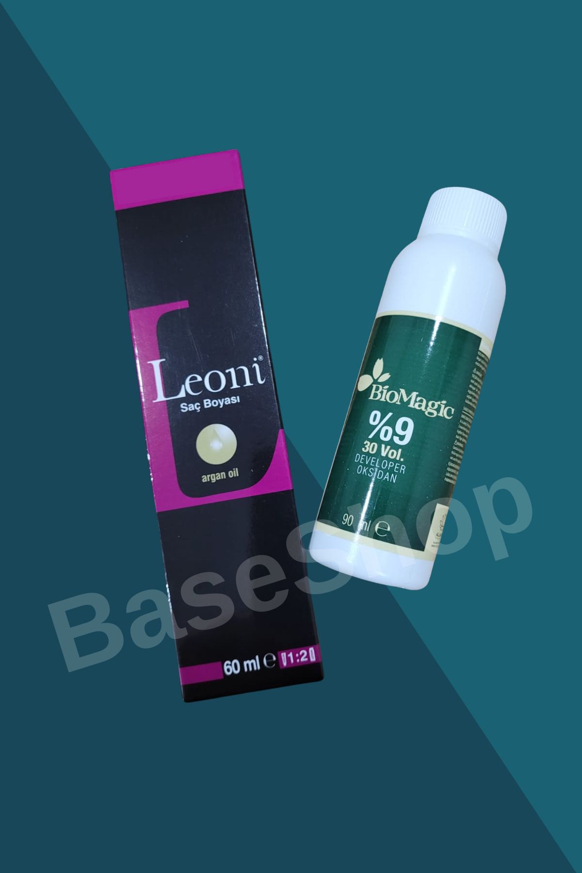 Leoni Argan Içerikli Saç Boyası 10.1 Extra Açık Küllü Sarı Biomagic Oksidan 90ml Hediye