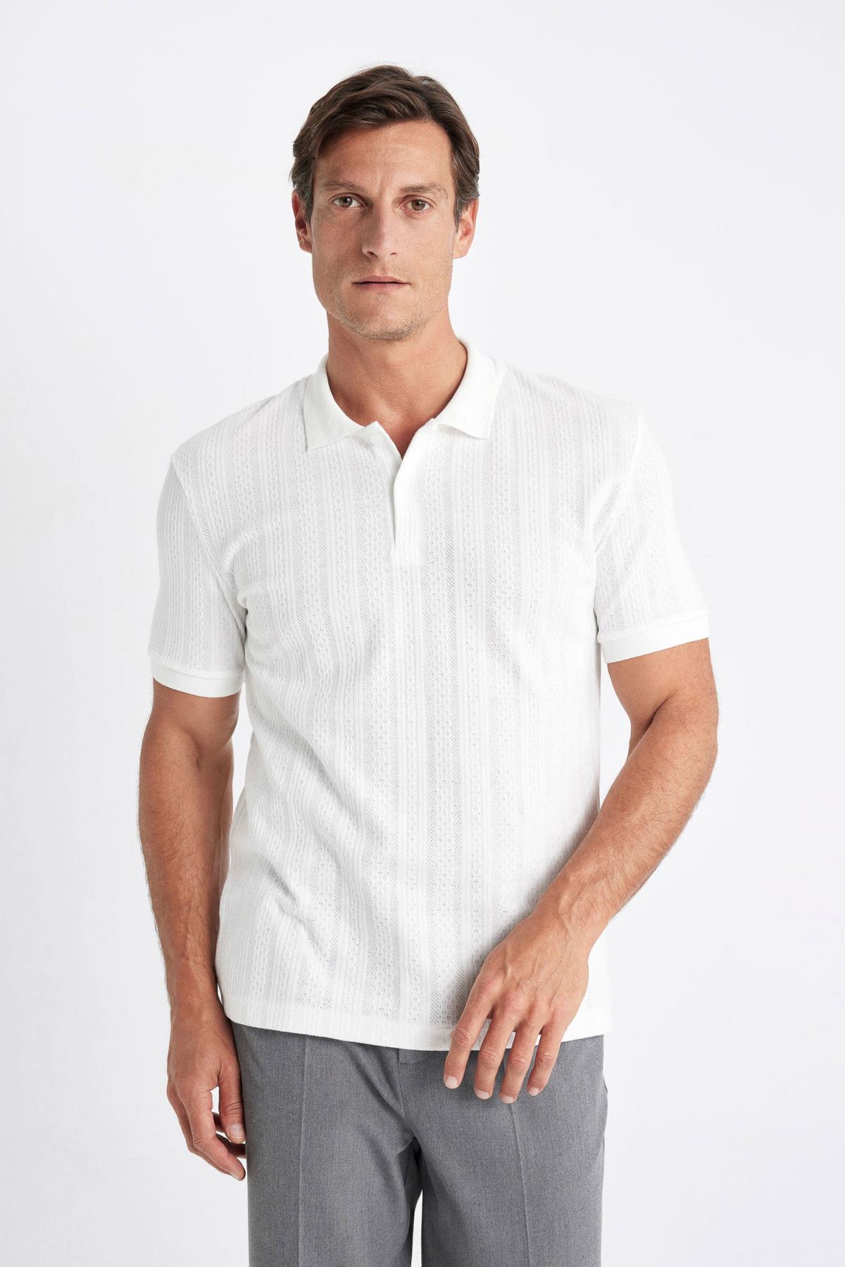 پولوشرت مردانه دفاکتو | C4140AX24SM Defacto - Image 3