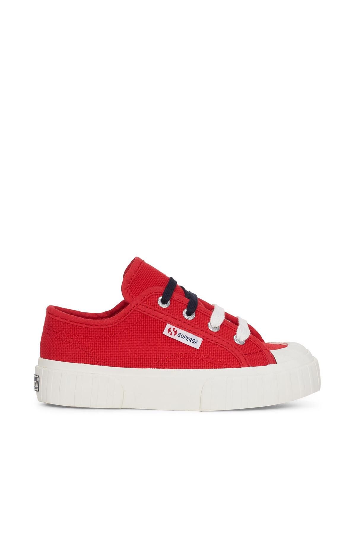 کفش ورزشی یونیسکس قرمز بچه گانه 2630 Kids Stripe Superga