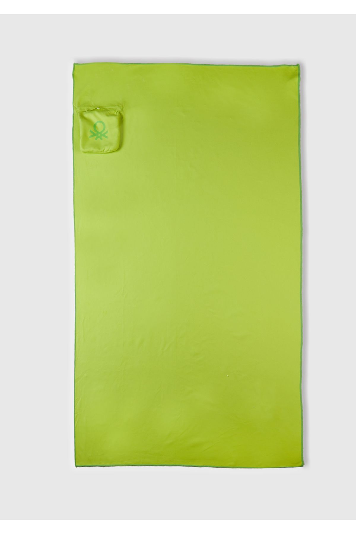 Мужское неоново-зеленое монохромное морское полотенце с сумкой United Colors of Benetton 624P6HUX1800L
