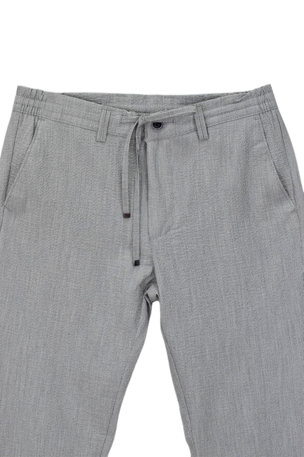 DYNAMO-1994 Model Men's Jogger Pants - Seersucker Color, Elastic Waist, BGL-ST03838 2