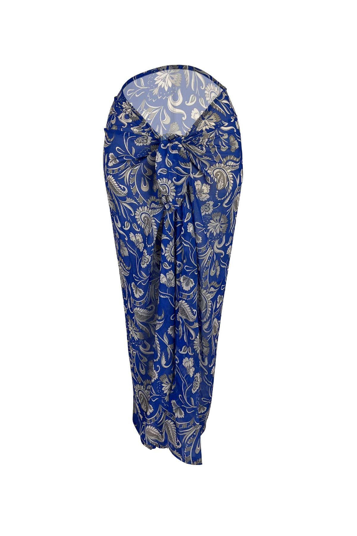 MANOTRES Floral Şifon Pareo