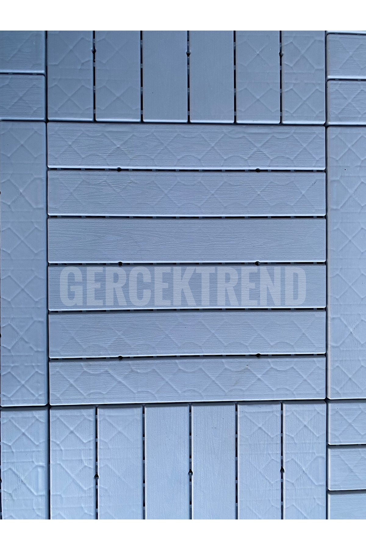 Parke Desenli Dış Mekan Sert Plastik Yer Karosu Zemin Döşemesi Lila Renk 50x50 1 M2 (4 ADET) 5