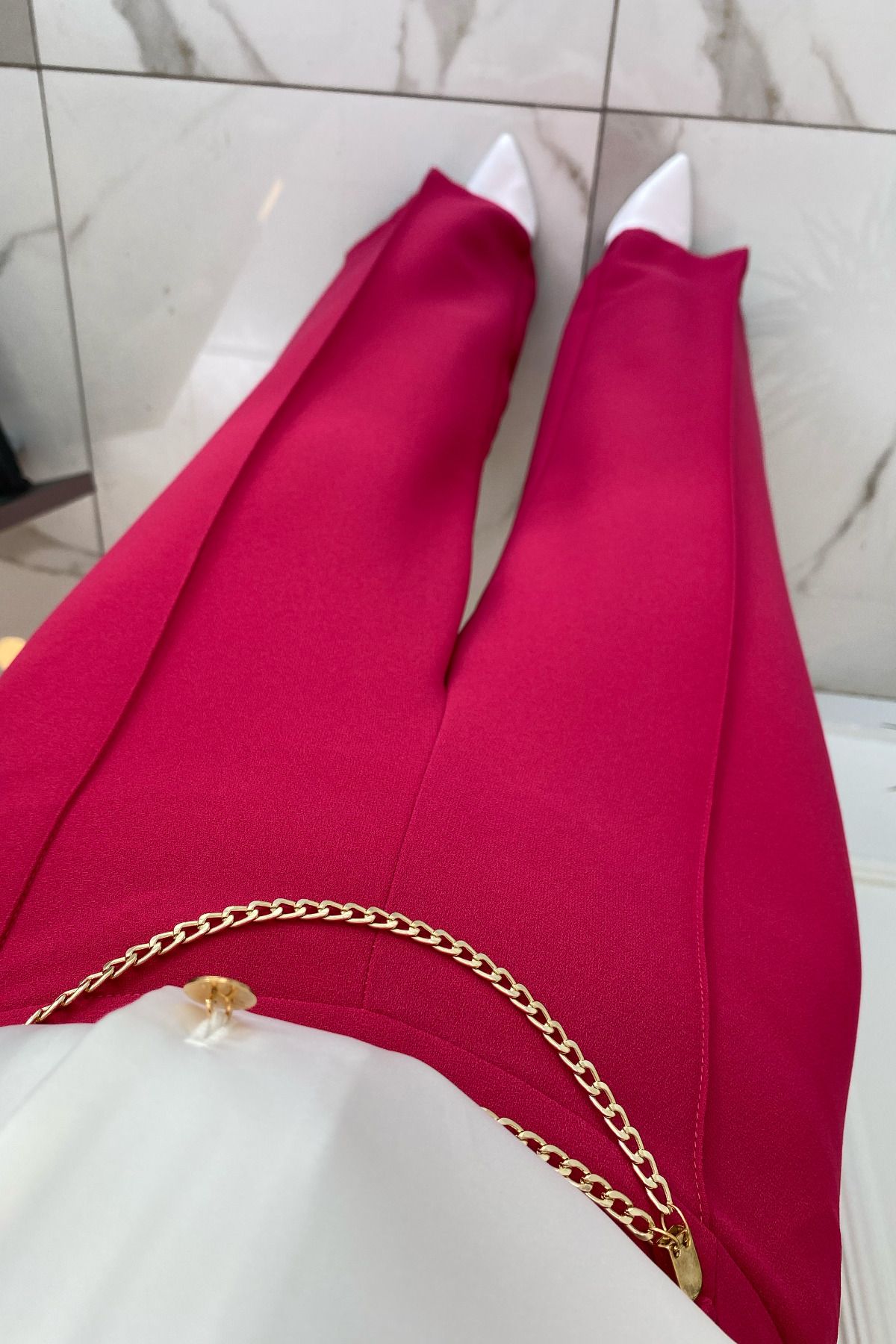 شلوار صورتی زنانه لباس MI FUCHSIA CHAIN فراوان اورجینال Vosse