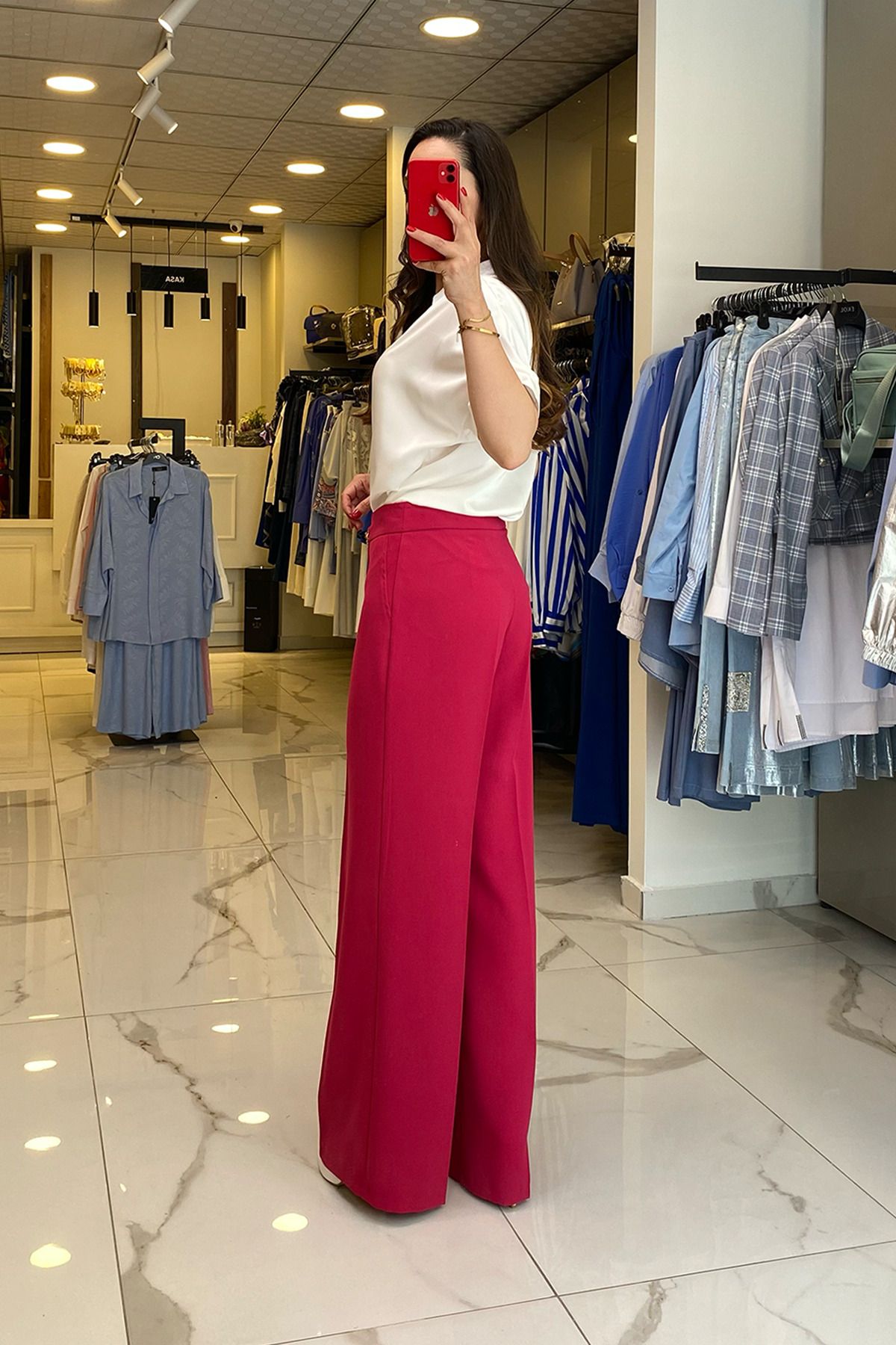شلوار صورتی زنانه لباس MI FUCHSIA CHAIN فراوان اورجینال Vosse
