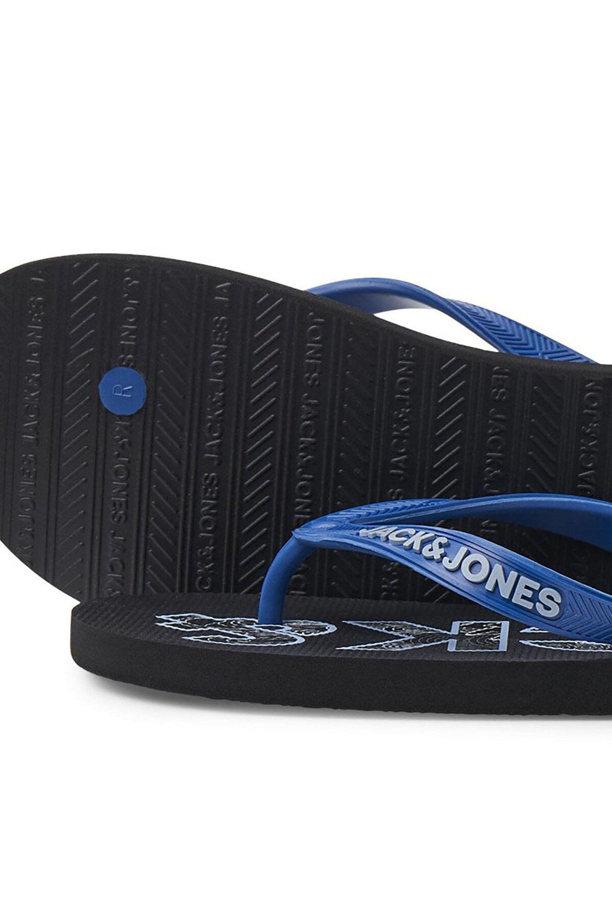 دمپایی سیاه مردانه Jack Jones انگشت لغزنده نر JFWLOGO PALM PRINT FLOP Jack & Jones