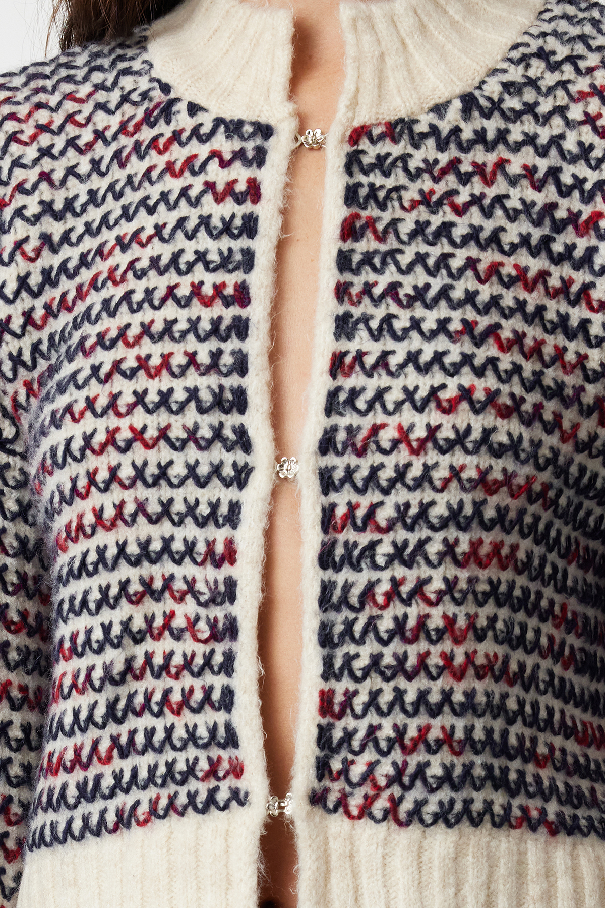 Trendyolmilla  Taş Yumuşak Dokulu Degrade Triko Hırka TWOAW24HI00052 - Görsel 4