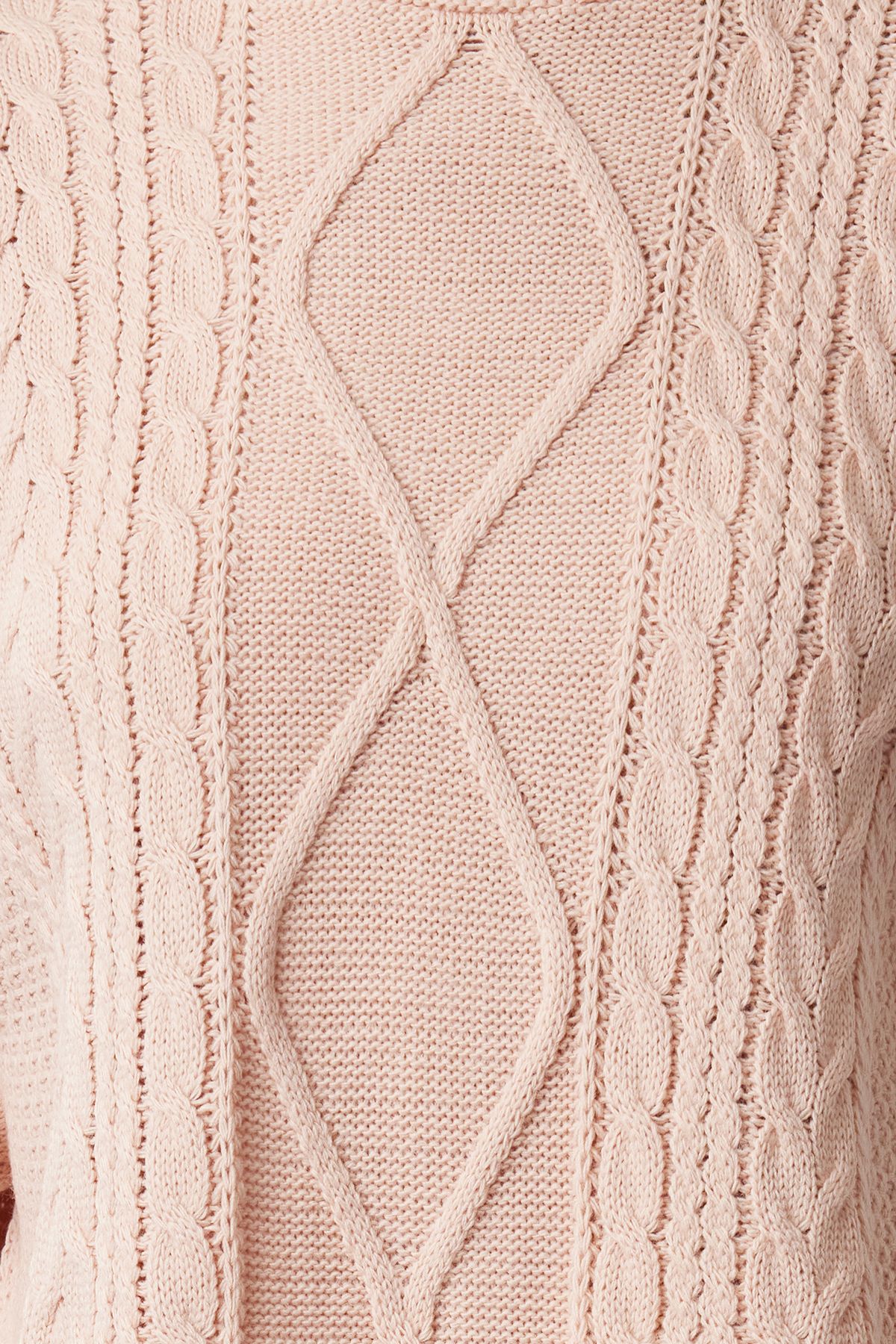 Trendyol Collection-Rosa Crop-Strickpullover mit seitlichem Band/Schleife und Schnürung TWOAW22SV0058 3
