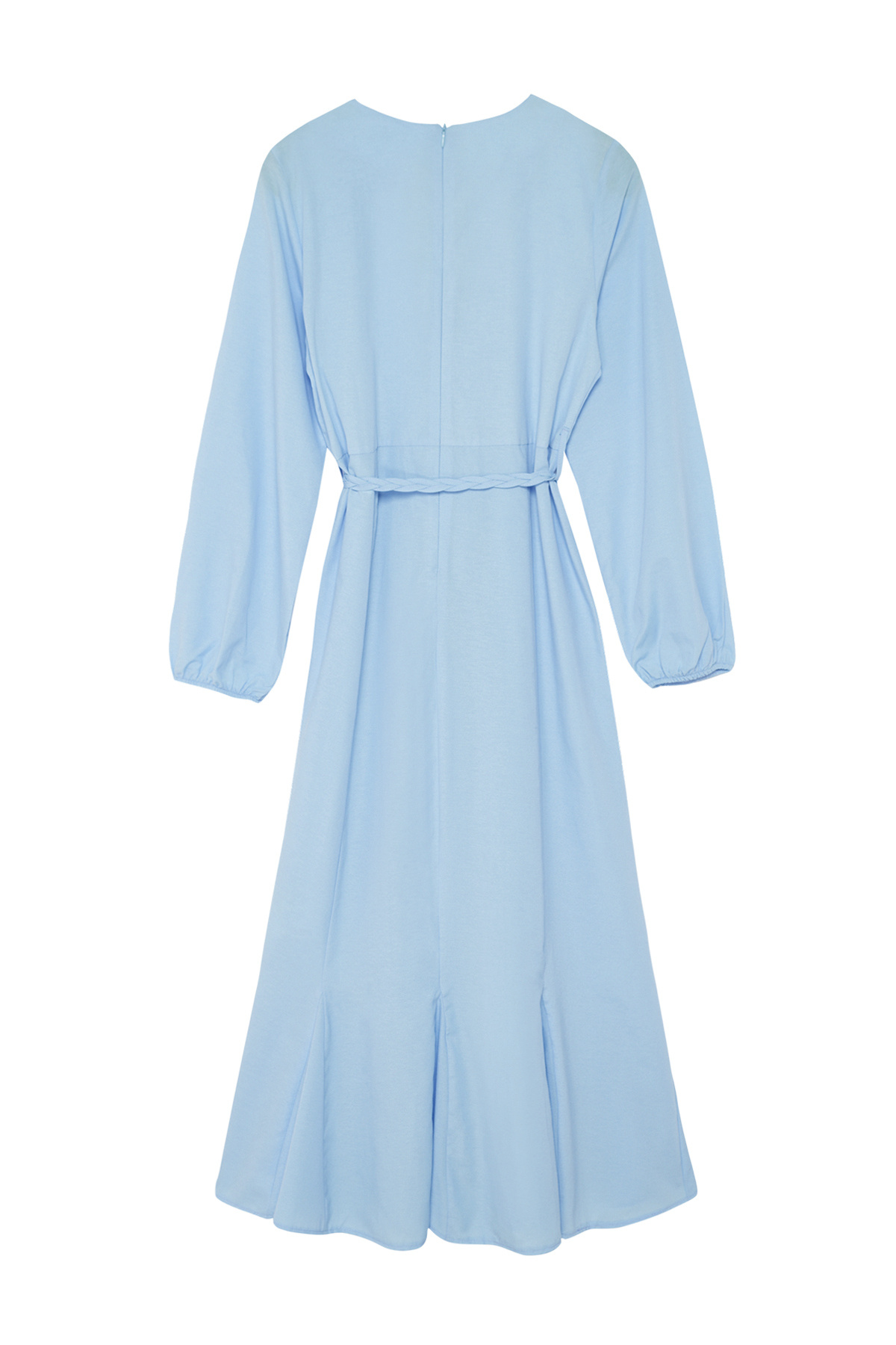 Trendyol Modest-Синя сукня з тканої бавовни TCTSS24EB00168 7