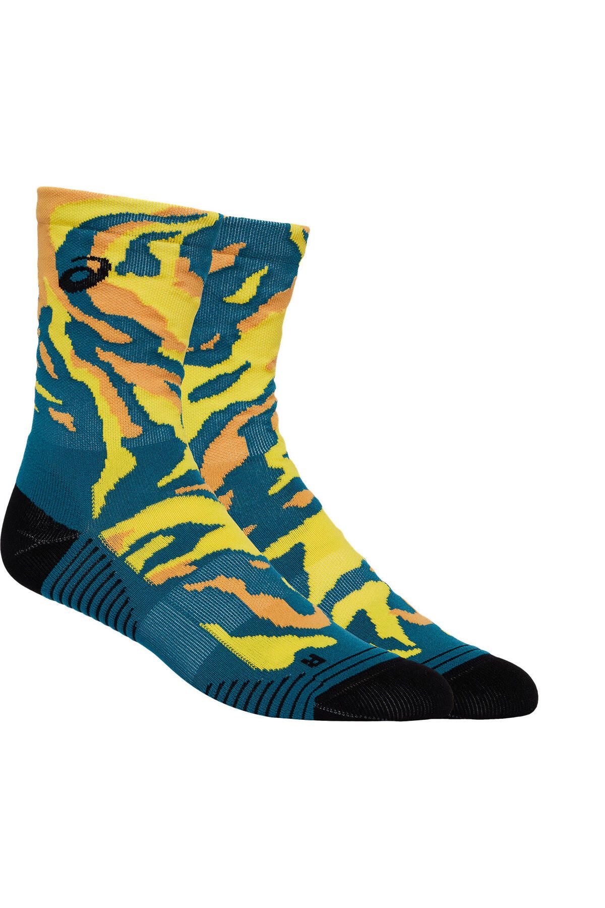 Носки Asics Color Camo Run Crew Sock унисекс, зеленые носки 3013a868-400 3013A868-400