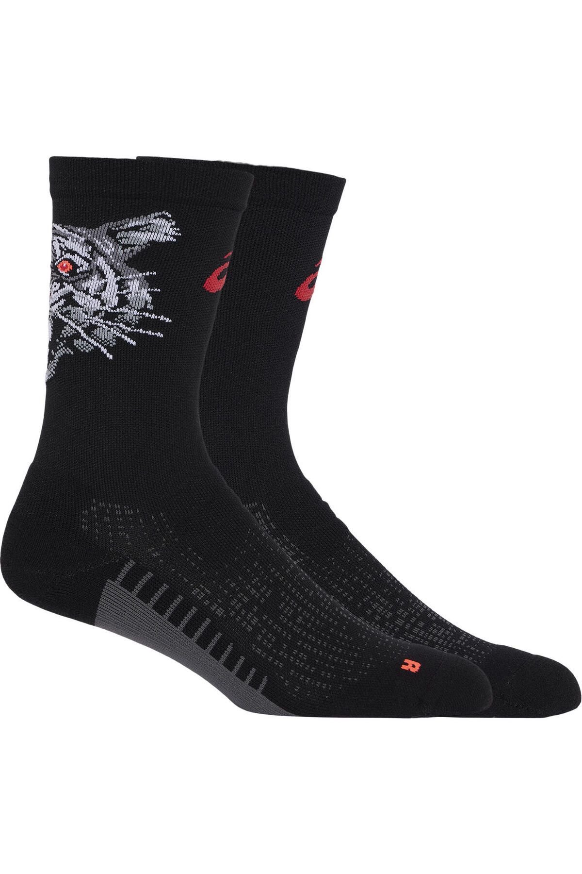 Черные носки унисекс Asics Performance Run Sock Crew 3013a976-001 3013A976-001