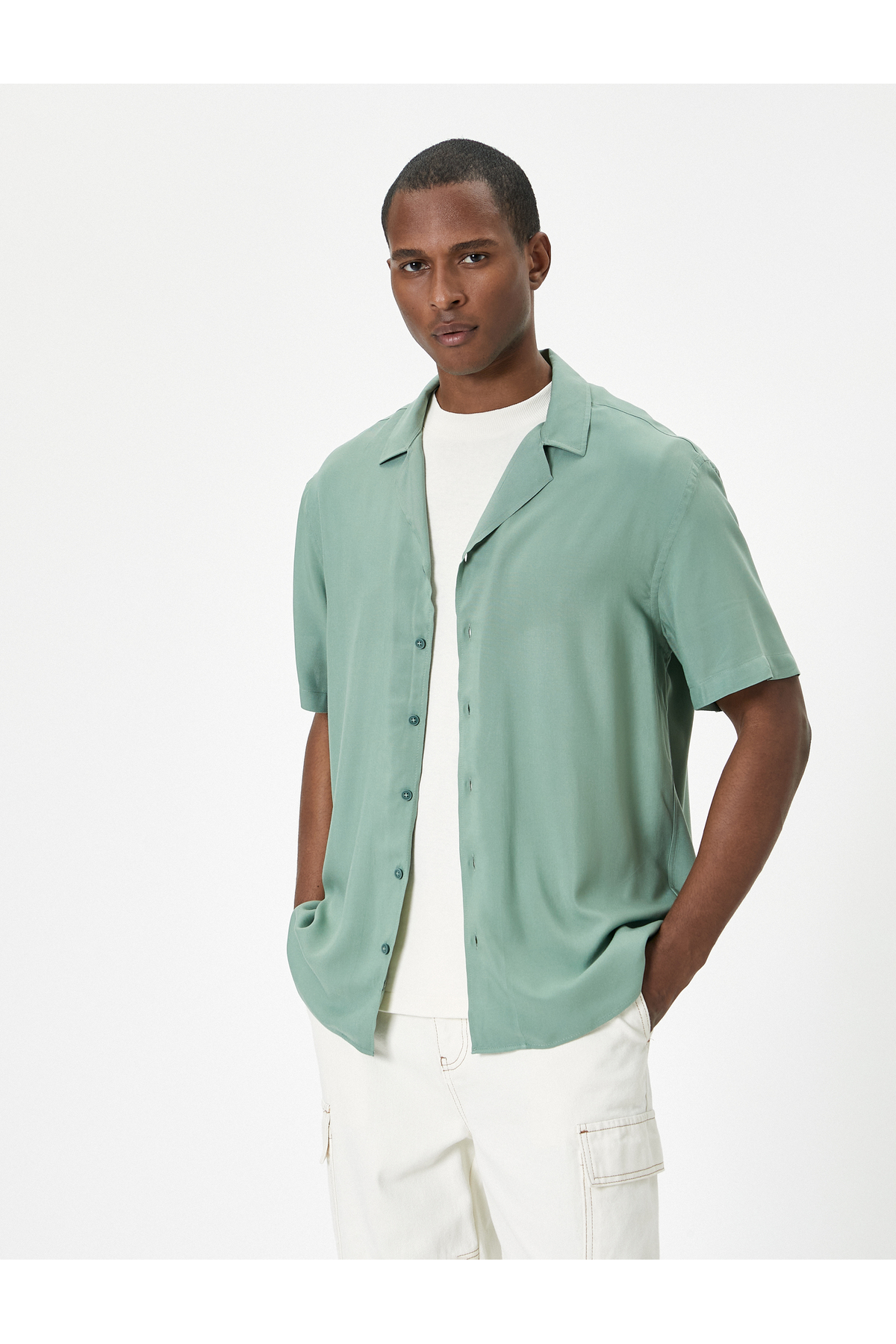 پیراهن مردانه کوتون | 4SAM60013HW Koton - Image 3