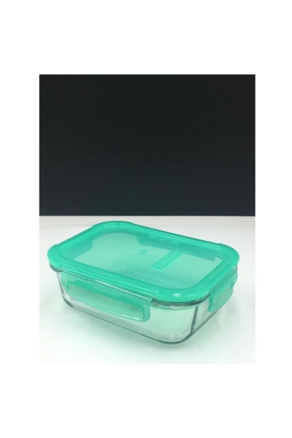 Paşabahçe-530176 Lockie Green Glass Storage Container - 1 Piece 1