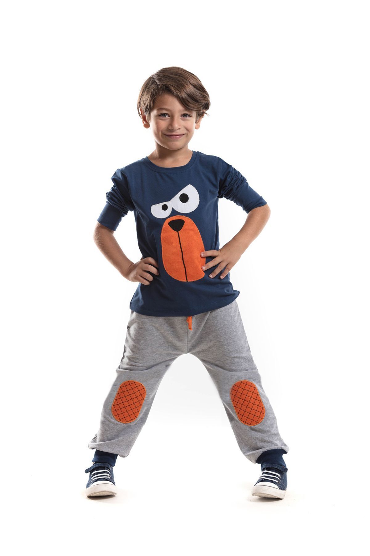 Denokids I’m Seriously Boy's Повседневная футболка, брючный костюм CFF-18S1-165